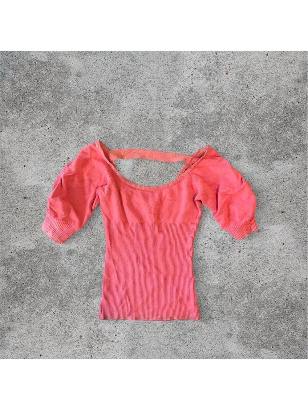Bebe pink cinched waist top